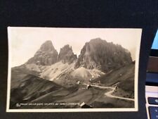 Italy Al Passo Sella Gruppo del Sassolungo 1928 Vintage RPPC  Postcard picture