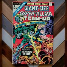 GIANT SIZE Super-Villain Team-Up #2 VG (Marvel 1975) Doctor Doom & Sub-Mariner picture