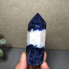 80mm Natural Blue sodalite Polish wand Crystal specimens free standing 88g A1709 picture