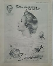 1954 Dusharme hair creme to look their best mermaids art vintage ad picture