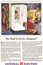 1941 General Electric: Refrigerator, Dad Cook Vintage Print Ad picture