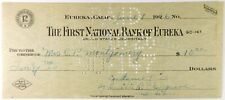 1926 Eureka California $10 Check RARE CA. LOT   picture
