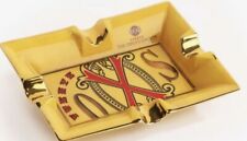 OPUS X SOCIETY FUENTE DON CARLOS EL AMARILLO PORCELAIN ASHTRAY GOLD YELLOW Opusx picture