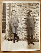 Trick Photo, Double Exposure, Boys, Twins, Doppelganger, 1930's picture