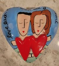 Heart Sandra Magsamen Ceramic - Love Each Other With All Your Heart - Silvestri  picture