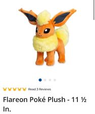 Flareon Official Pokemon Center Plush 12 Inch picture