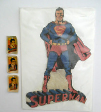 Vintage Superman Iron-On Transfer Unused 3 Superman Flickers picture