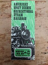 Vintage WK&S Wanamaker Kempton & Southern Railroad Hawk Mountain Line Brochure picture