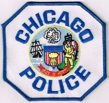 pick 1 Chicago Police, Illinois patch: cloth or felt background picture