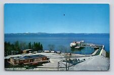 Terminal Yarmouth-Bar Harbor Ferry Maine ME Bluenose Postcard PM WOB Note VTG picture
