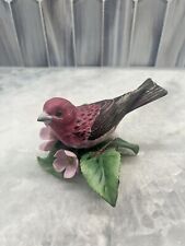 1991 Vintage Lenox Purple Finch Fine Porcelain Garden Bird Collection Birds Nest picture