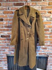 WW2 1942/1943 US Army Wool Military Overcoat Trench Coat Vintage Mens 36L Long picture