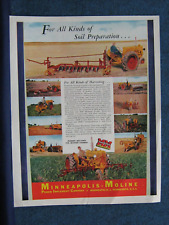 1948 Minneapolis-Moline Ad - Various Modern Farming Machines - 10Field Scenes picture