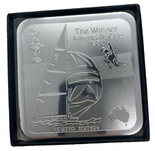 America's Cup 1983 Limited Edition Coasters - Silver Metal by RIGA picture