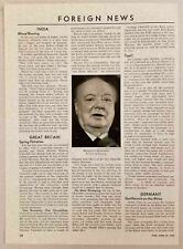 1953 Magazine Photo Article Winston Churchill Great Britain picture