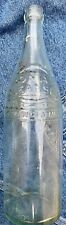 ANTIQUE ROMAN CLEANSER MICH. LARGE GREEN GLASS BOTTLE picture