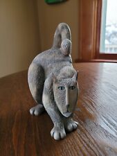 Second Nature Designs 2003 Grey Cat Figurine picture