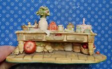 VINTAGE ENESCO BRAMBLY HEDGE KITCHEN PANTRY FARM TABLE COUNTER picture