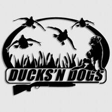 Duck Hunting Decal Sticker Ducks and Dogs Truck Window Camouflage Blind Shotgun picture
