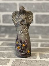 Stone Angel Of Love Citrine Accents Ceramic  8 Inches Preowned picture
