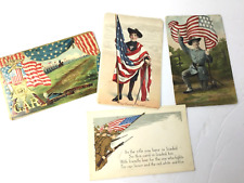Vintage Postcard Lot Patriotic Soldier Flag America G.A.R. picture