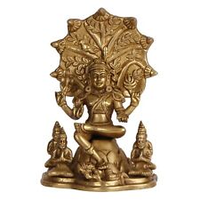Brass Dakshinamurthy Shiva Shankar Idol Hindu Religious Statue Home Puja 9 Inch picture
