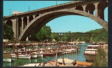 ROCKY RIVER, OH *  ROCKY RIVER YACHT BASIN  * UNPOSTED VINTAGE 1950s CHROME picture