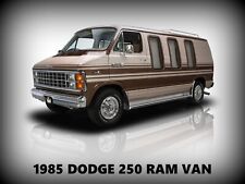 1985 Dodge 250 Ram Van Metal Sign: 9x12