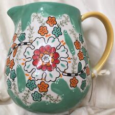 Stanford Hill Pottery - Designed In Australia Jug / Carafe Turquoise Coral White picture