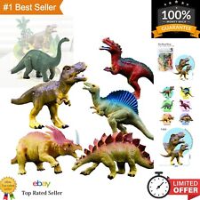 Unique Dinosaur Figure Collection - 6pcs Large Size Educational Dinos for Kids picture