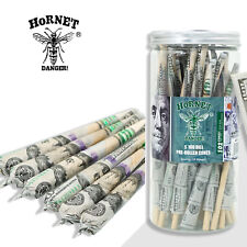 HORNET $100 Dollar Bill Pre-Rolled Cones King Size Rolling Paper With Filter Tip picture