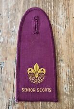 Vintage Boy Scouts Senior Scouts Shoulder Lapel Badge Brand New And Immaculate picture