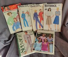 Lot Of 6 Vintage Butterick Patterns Women's Size 6 & 8 Leisure and Business picture