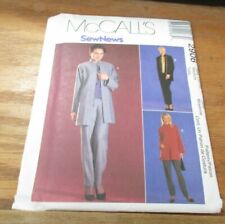 McCall's 2906 Misses Unlined Jacket, Top & Pants Pattern - Size M (12-14) Uncut picture