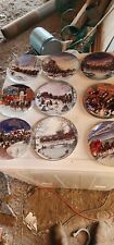 Lot Of 15 Vintage Budweiser Collectors Christmas Plates (See Pictures) picture