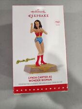 2015 Hallmark Keepsake Lynda Carter Wonder Woman Ornament & Box Theme Song WORKS picture