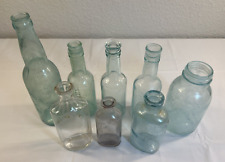 Lot of 8 Vintage Glass Bottles picture