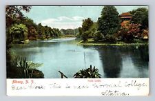 Albany NY- New York, Park Lake, Antique, Vintage Souvenir Postcard picture
