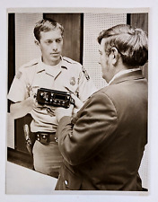 1973 North Carolina Police Office New Radar Equipment Speeders VTG Press Photo picture