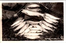 RPPC Rockaway OR Fish Nice Catch Fishing Pole Wesley Andrews photo postcard JQ3 picture