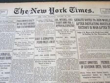 1926 JANUARY 28 NEW YORK TIMES - COL. MITCHELL ASKS TO QUIT ARMY - NT 5613 picture