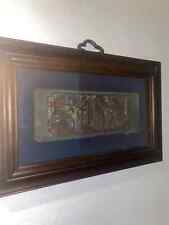 ORIENTAL FRAMED ART PIECES SET OF THREE DECORATION picture