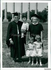 Vinage Dr & Mrs Fred J Steffan Both Receive College Degrees Education Photo 5X7 picture