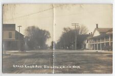1911 Grand River Avenue street, Brighton, Michigan; history, photo postcard RPPC picture