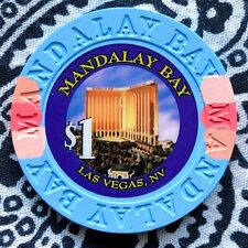 Mandalay Bay $1 Las Vegas, Nevada Gaming Poker Casino Chip picture