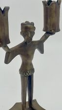 Antique Bronze Candelabra | Bronze Candlestick Holder | Man Candlestick picture