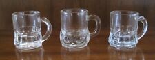Lot of 3 Vintage Mini 1-oz. Beer Mug, Shot Glass - Mint condition picture