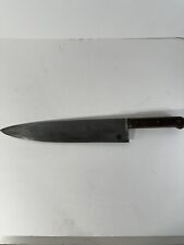 Vintage 1960s US Army Chef’s Knife Clyde Cutlery Ohio Carbon Steel 12