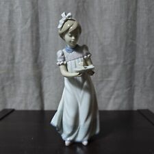 Lladro #5429 Happy Birthday Girl with Birthday Cake Figurine NO Box picture