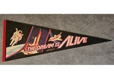 RARE 1985 THE DREAM IS ALIVE IMAX SPACE SHUTTLE NASA Smithsonian Felt Pennant picture